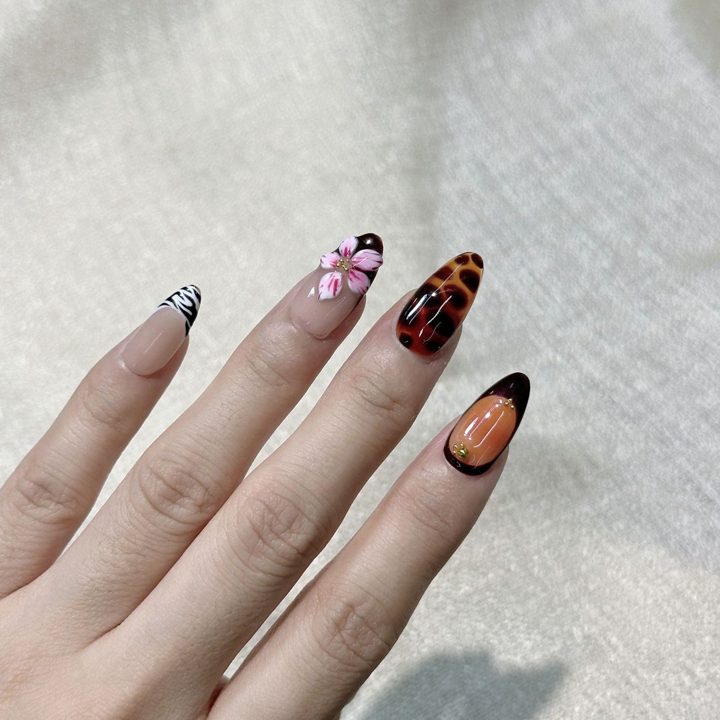 Amber Zebra Pattern