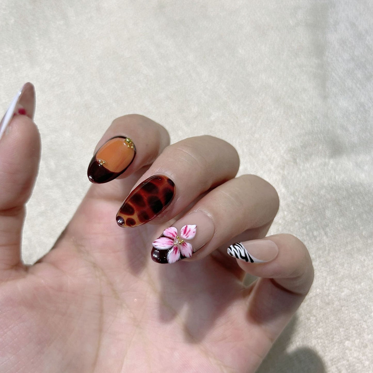 Amber Zebra Pattern