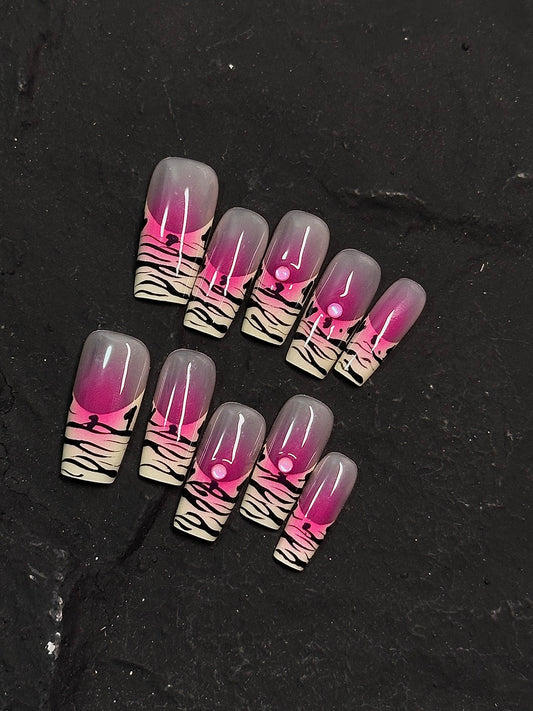 Pink Zebra Stripes